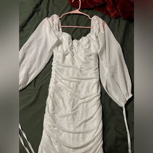 White Sparkly Party Dress